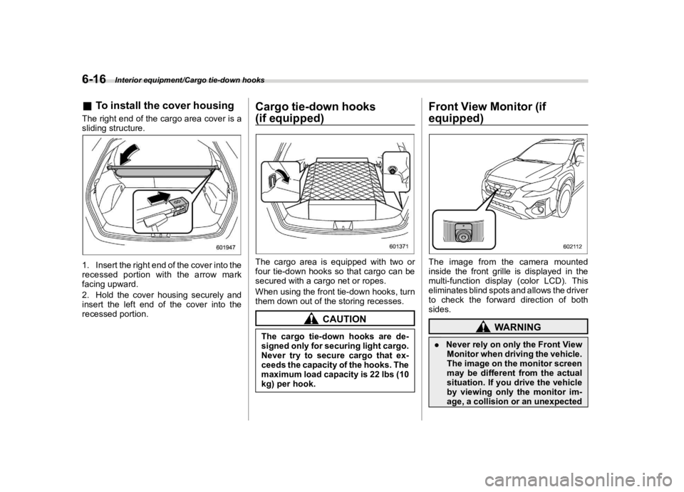 SUBARU CROSSTREK 2023  Owners Manual �������
