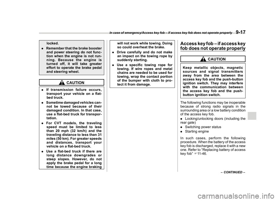 SUBARU CROSSTREK 2023  Owners Manual �������
