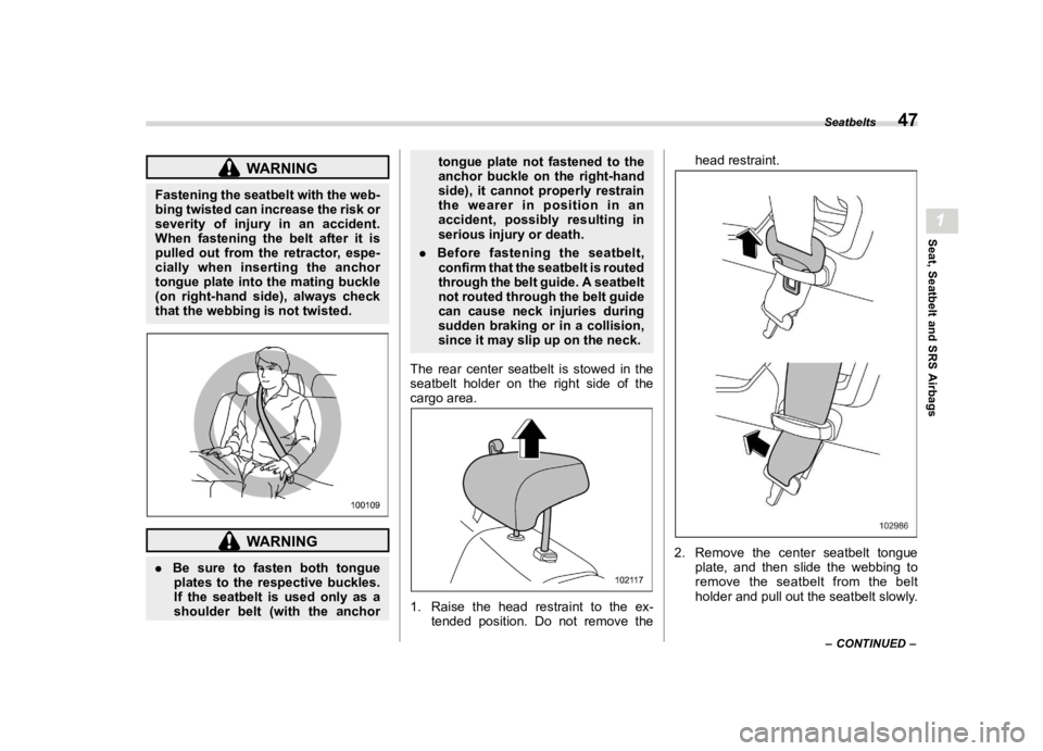 SUBARU CROSSTREK 2024 Workshop Manual ������

