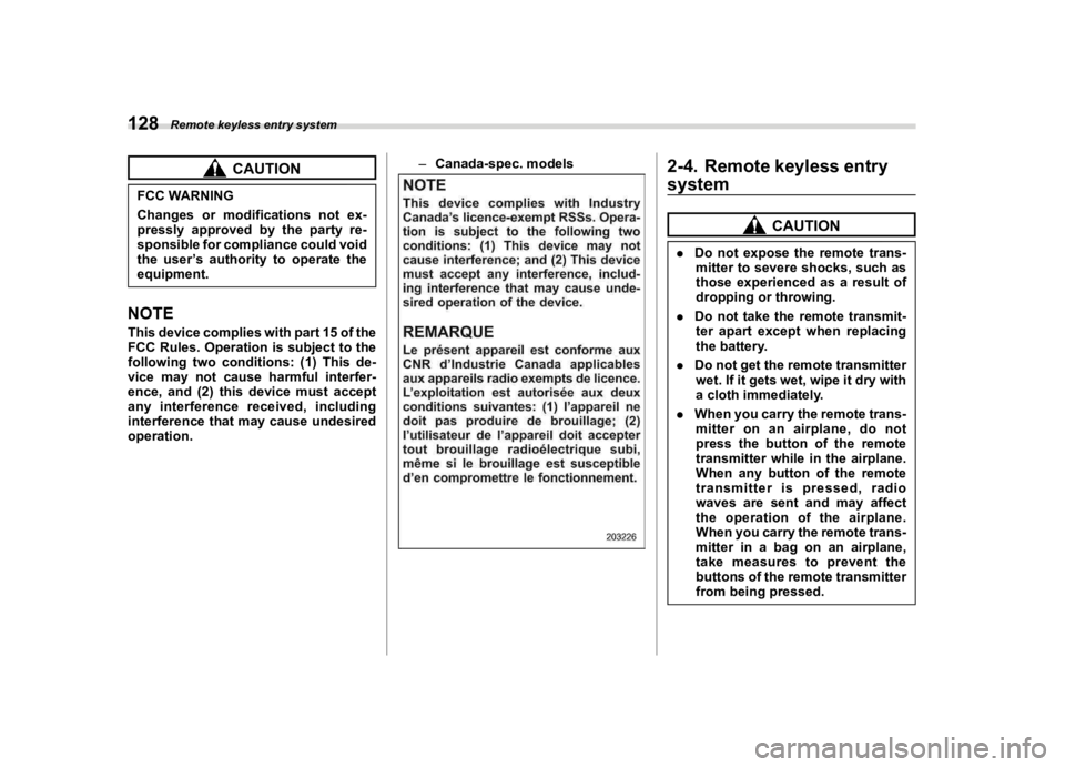 SUBARU FORESTER 2023  Owners Manual �������
