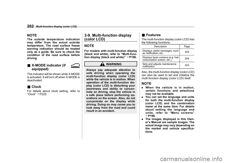 SUBARU FORESTER 2023  Owners Manual �������
