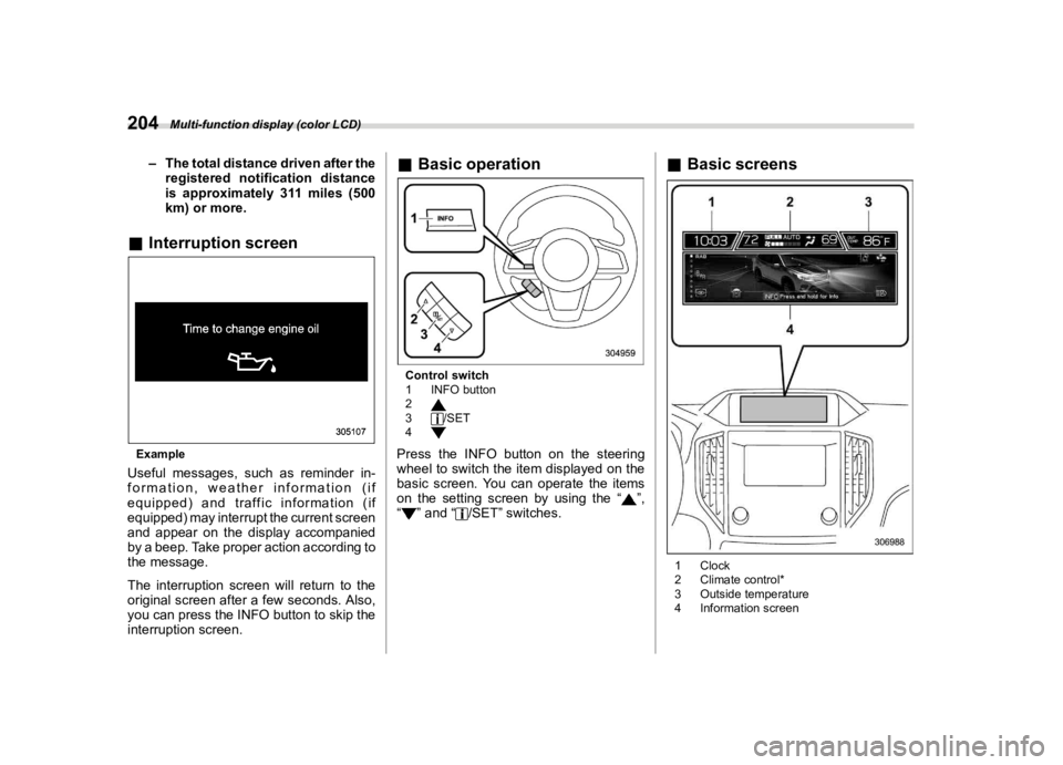 SUBARU FORESTER 2023  Owners Manual �������
