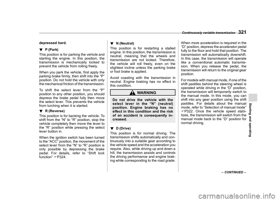 SUBARU FORESTER 2023  Owners Manual �������
