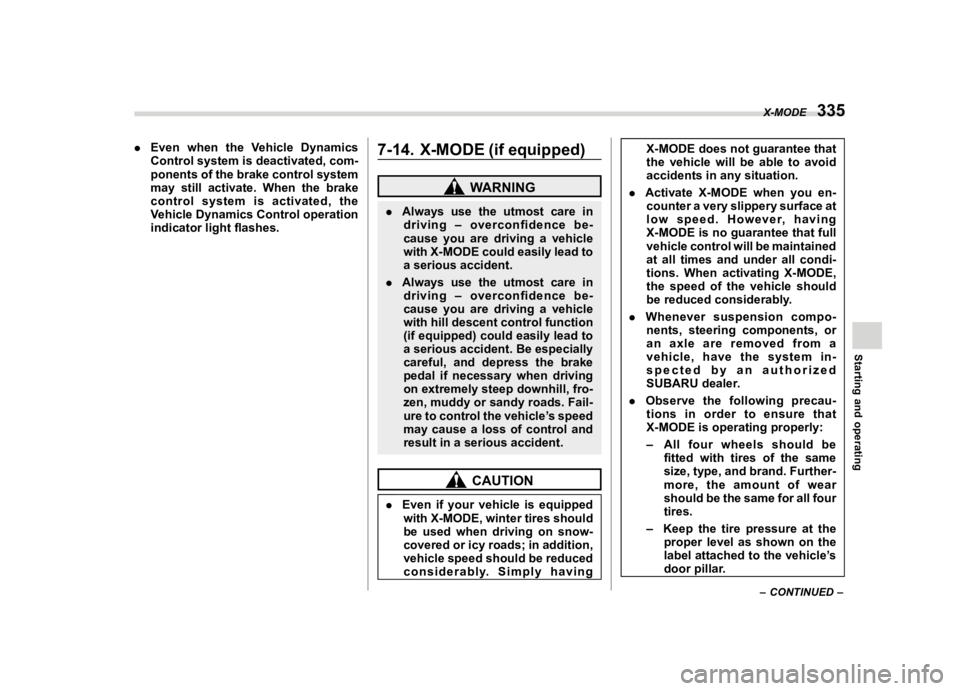 SUBARU FORESTER 2023  Owners Manual �������
