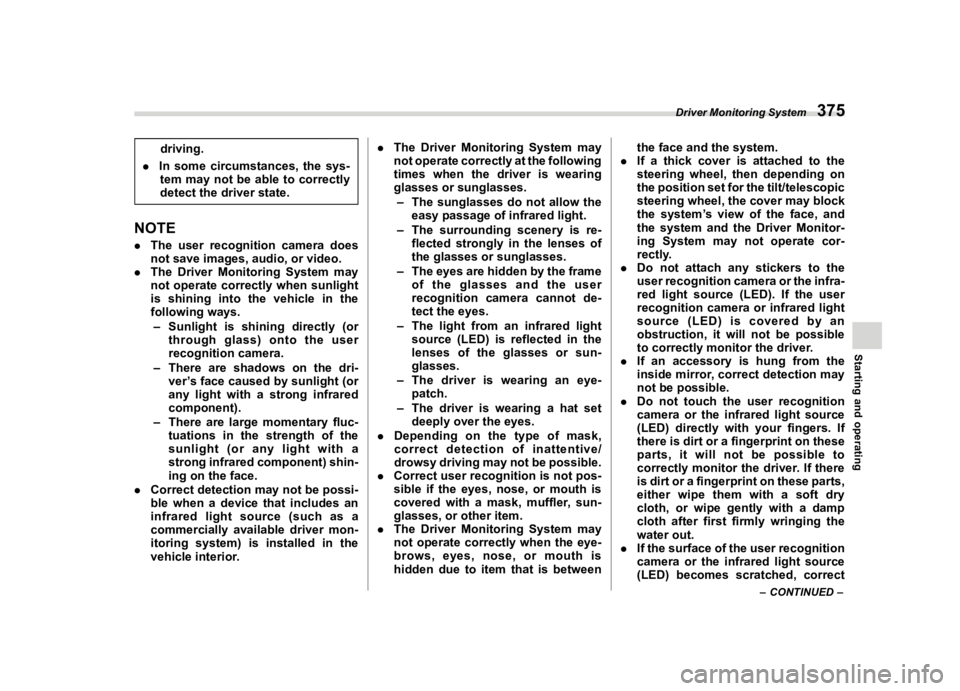 SUBARU FORESTER 2023  Owners Manual �������
