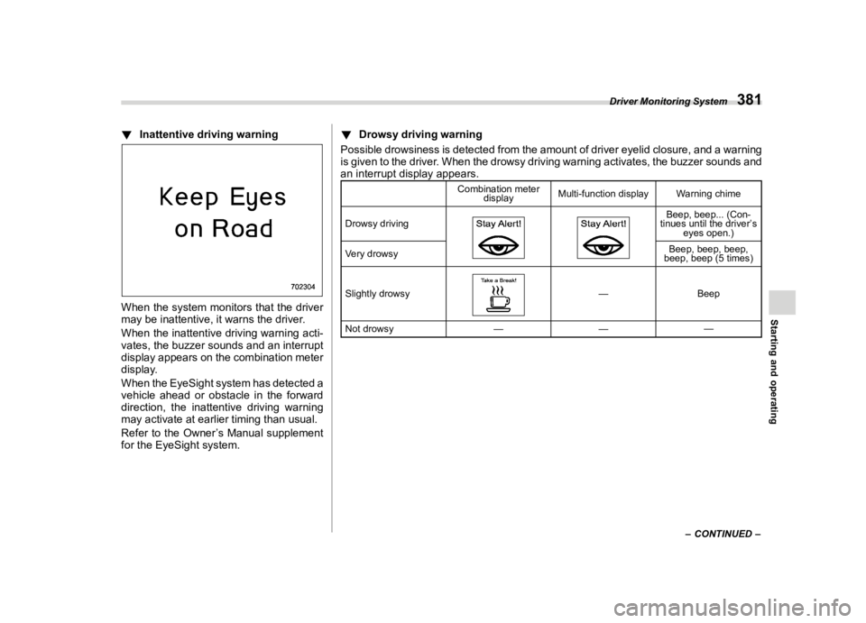 SUBARU FORESTER 2023  Owners Manual �������
