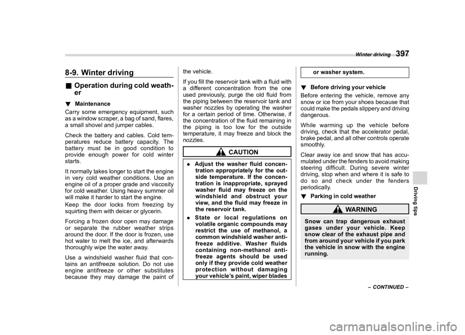 SUBARU FORESTER 2023  Owners Manual �������
