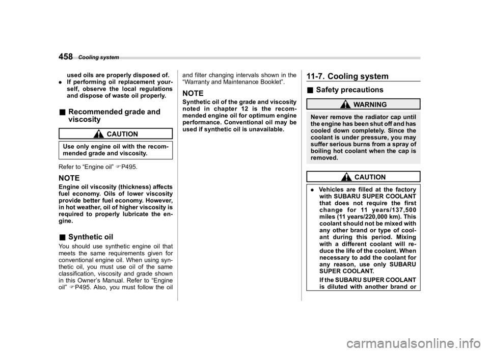 SUBARU FORESTER 2023  Owners Manual �������
