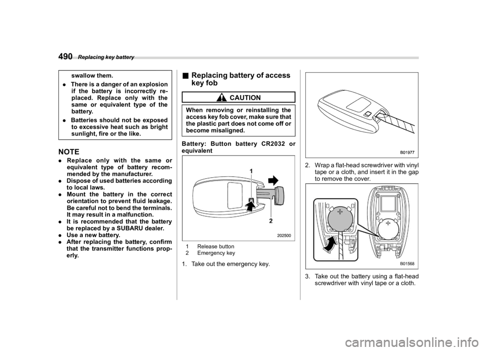 SUBARU FORESTER 2023  Owners Manual �������
