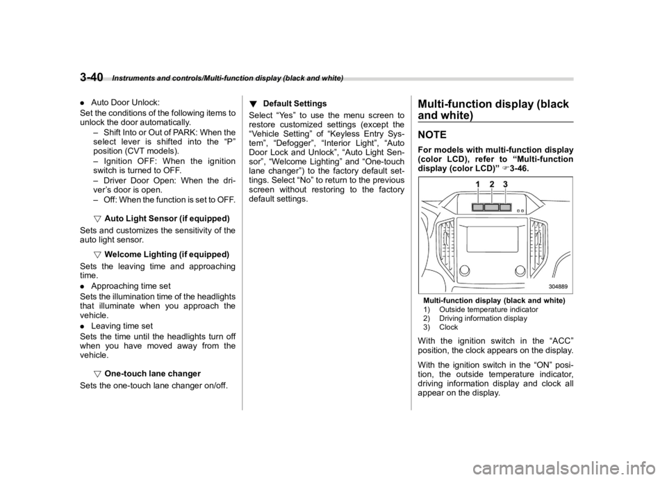 SUBARU IMPREZA 2023  Owners Manual �������

