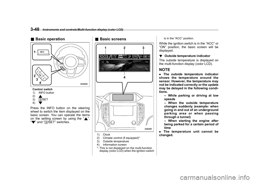 SUBARU IMPREZA 2023  Owners Manual �������
