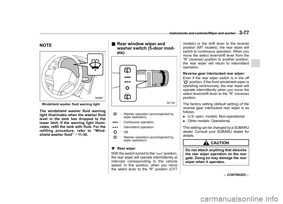 SUBARU IMPREZA 2023  Owners Manual �������
