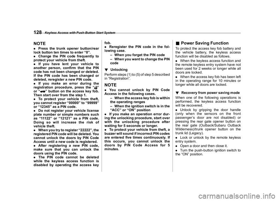 SUBARU LEGACY 2023  Owners Manual �������
