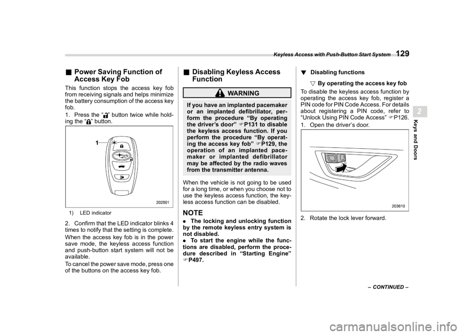 SUBARU LEGACY 2023  Owners Manual �������
