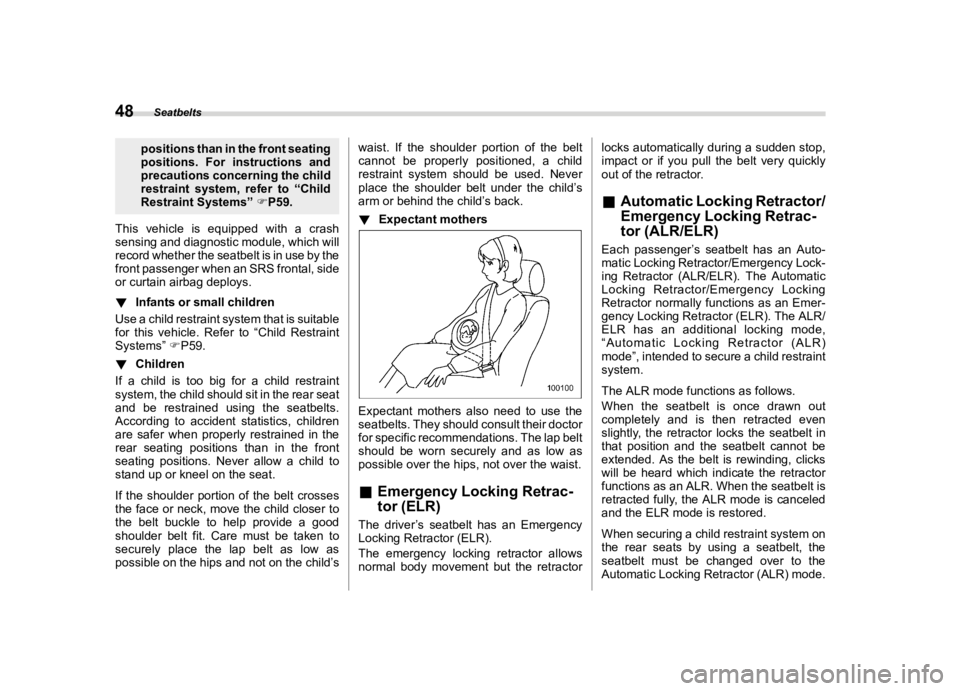 SUBARU OUTBACK 2023 Workshop Manual ������
