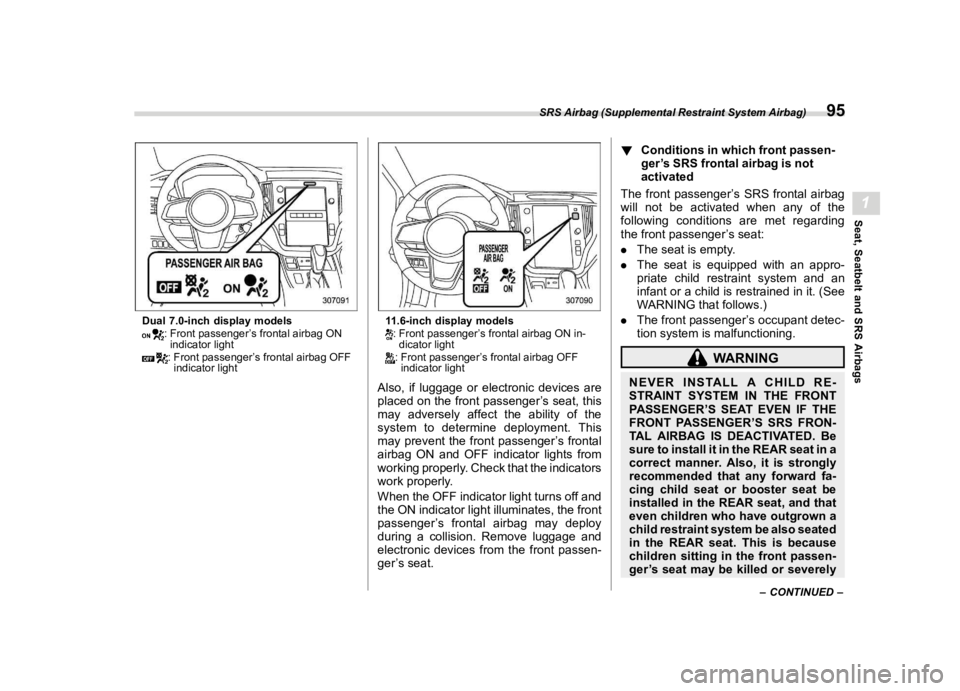 SUBARU OUTBACK 2024  Owners Manual ������
