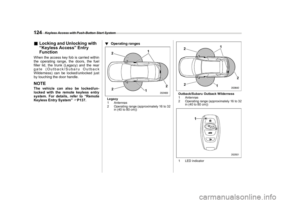 SUBARU OUTBACK 2024  Owners Manual �������
