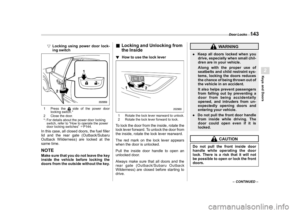 SUBARU OUTBACK 2024  Owners Manual �������

