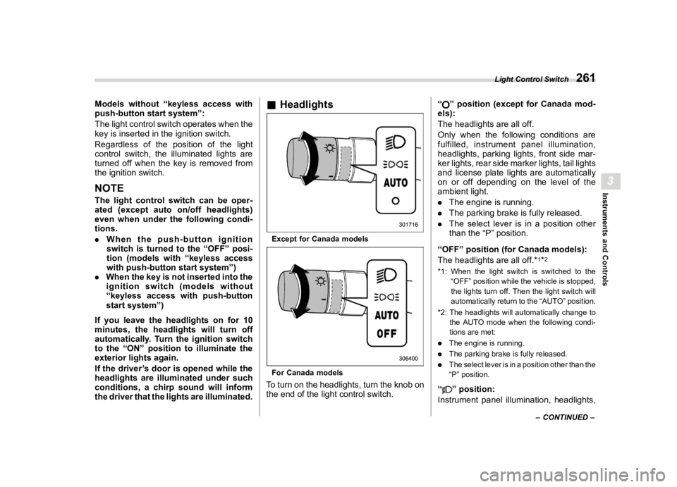 SUBARU OUTBACK 2024  Owners Manual �������
