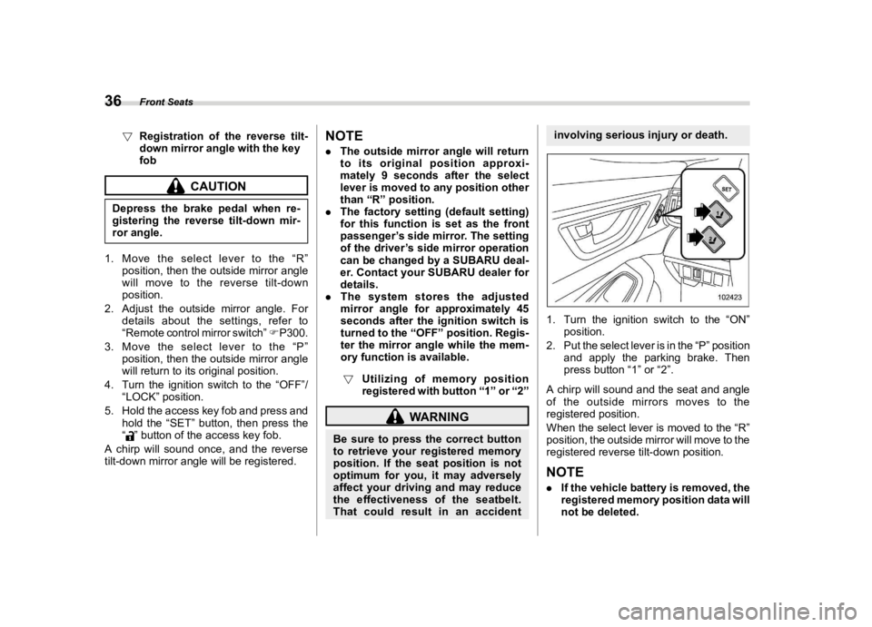 SUBARU OUTBACK 2024 Service Manual ������
