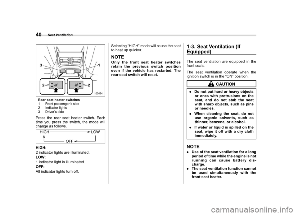 SUBARU OUTBACK 2024 Service Manual ������
