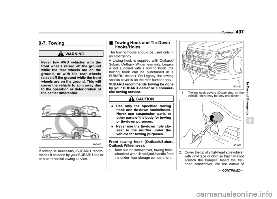 SUBARU OUTBACK 2024  Owners Manual �������

