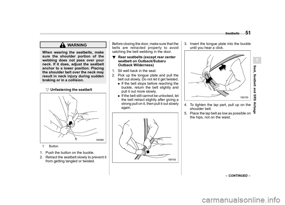 SUBARU OUTBACK 2024 Workshop Manual ������
