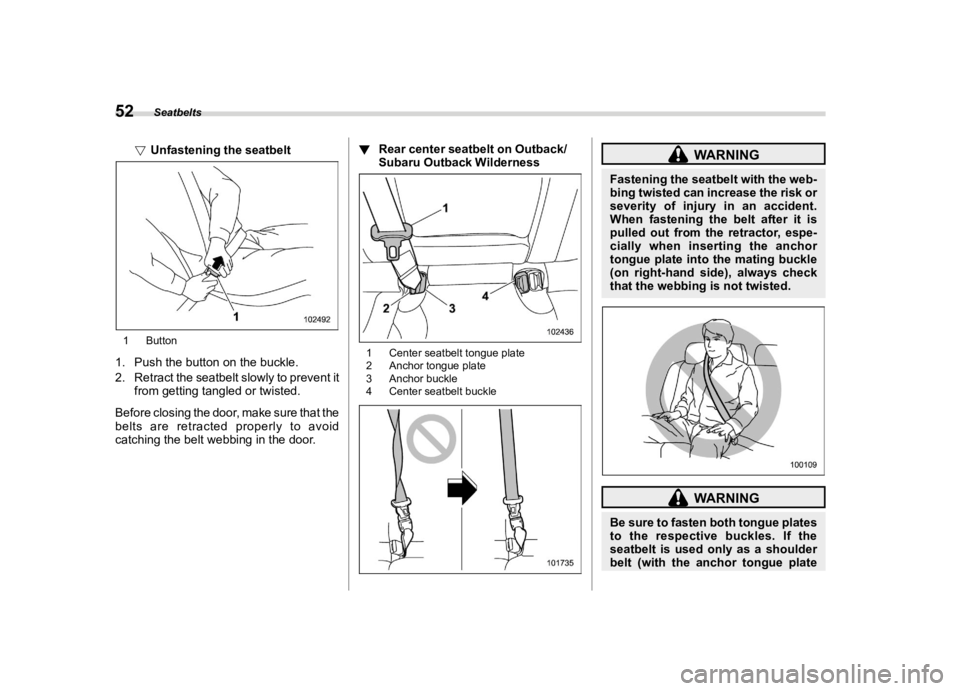 SUBARU OUTBACK 2024 Workshop Manual ������
