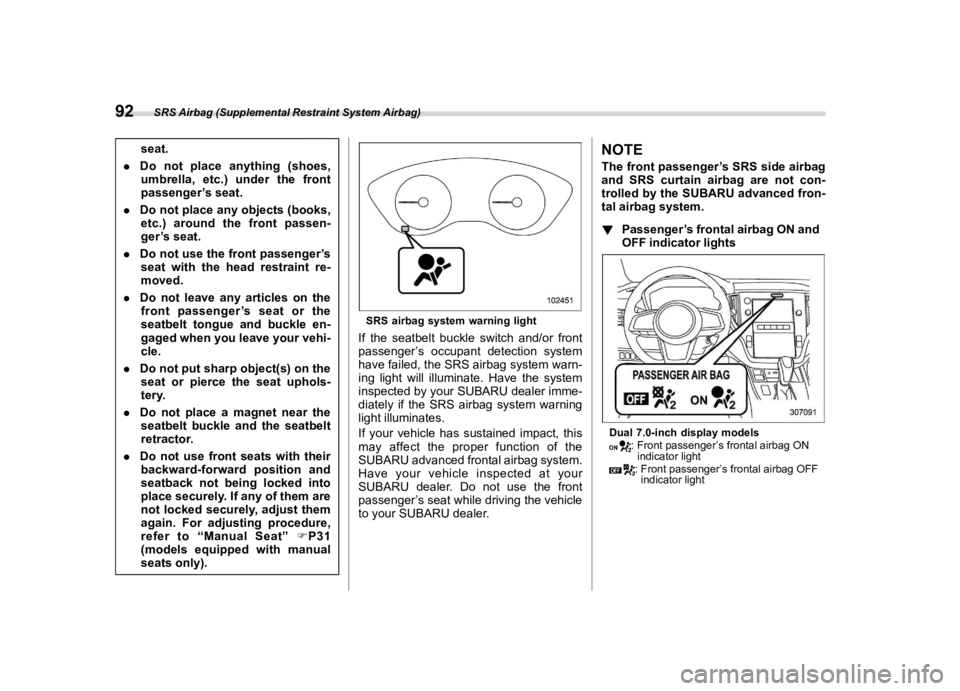 SUBARU OUTBACK 2024  Owners Manual ������
