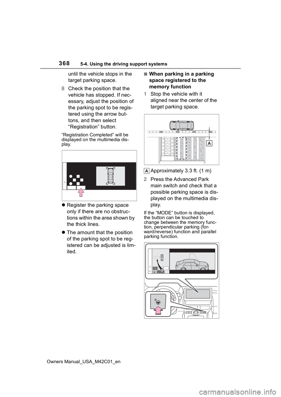 SUBARU SOLTERRA 2023 Owners Manual 3685-4. Using the driving support systems
Owners Manual_USA_M42C01_en
until the vehicle stops in the
target parking space.
8 Check the position that the
vehicle has stopped. If nec-
essary, adjust t SUBARU SOLTERRA 2023 Owners Manual 3685-4. Using the driving support systems
Owners Manual_USA_M42C01_en
until the vehicle stops in the
target parking space.
8 Check the position that the
vehicle has stopped. If nec-
essary, adjust t