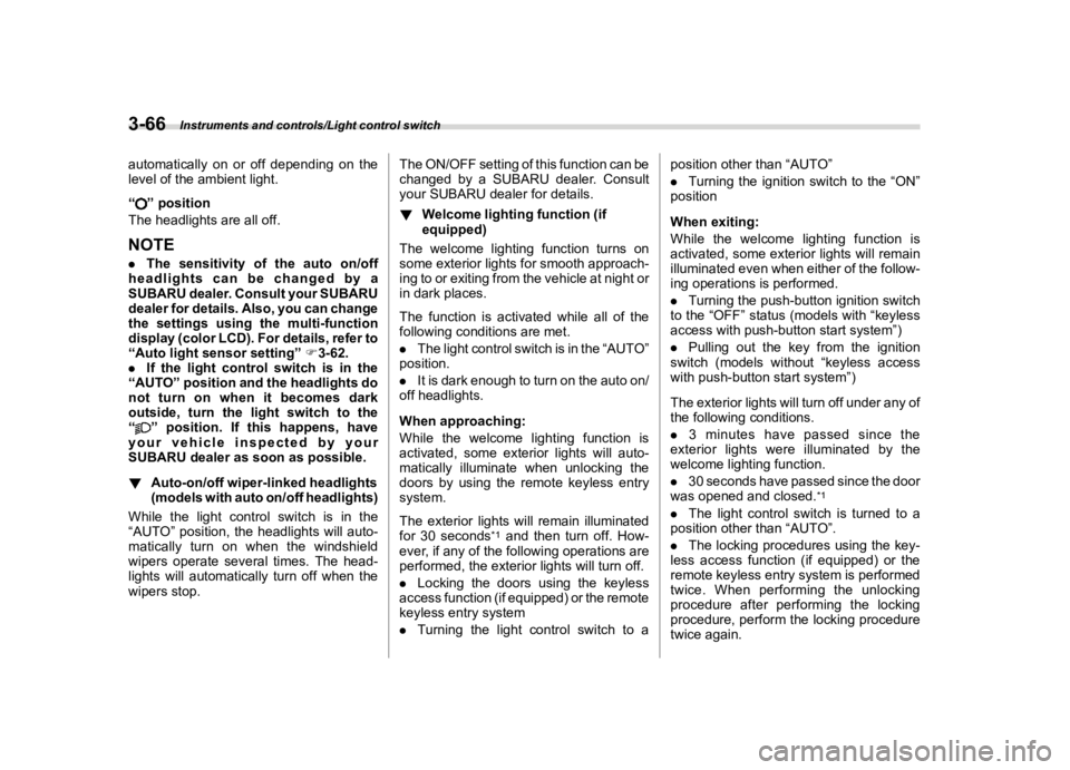 SUBARU WRX 2021  Owners Manual �������
