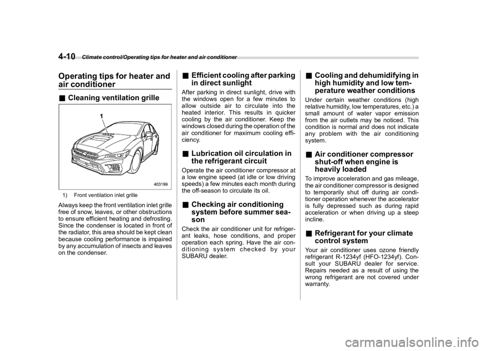 SUBARU WRX 2021  Owners Manual �������
