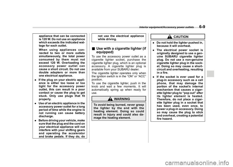 SUBARU WRX 2021  Owners Manual �������
