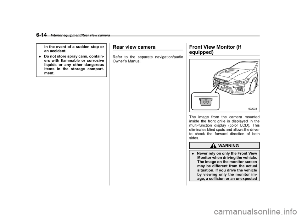 SUBARU WRX 2021  Owners Manual �������
