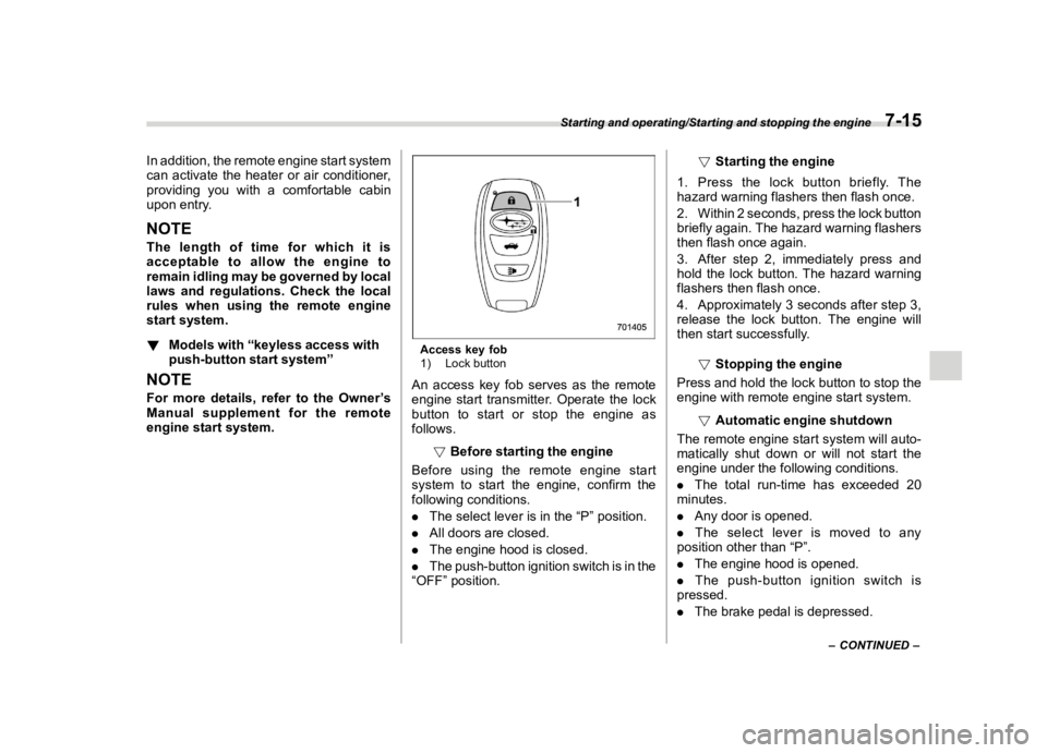 SUBARU WRX 2021  Owners Manual �������
