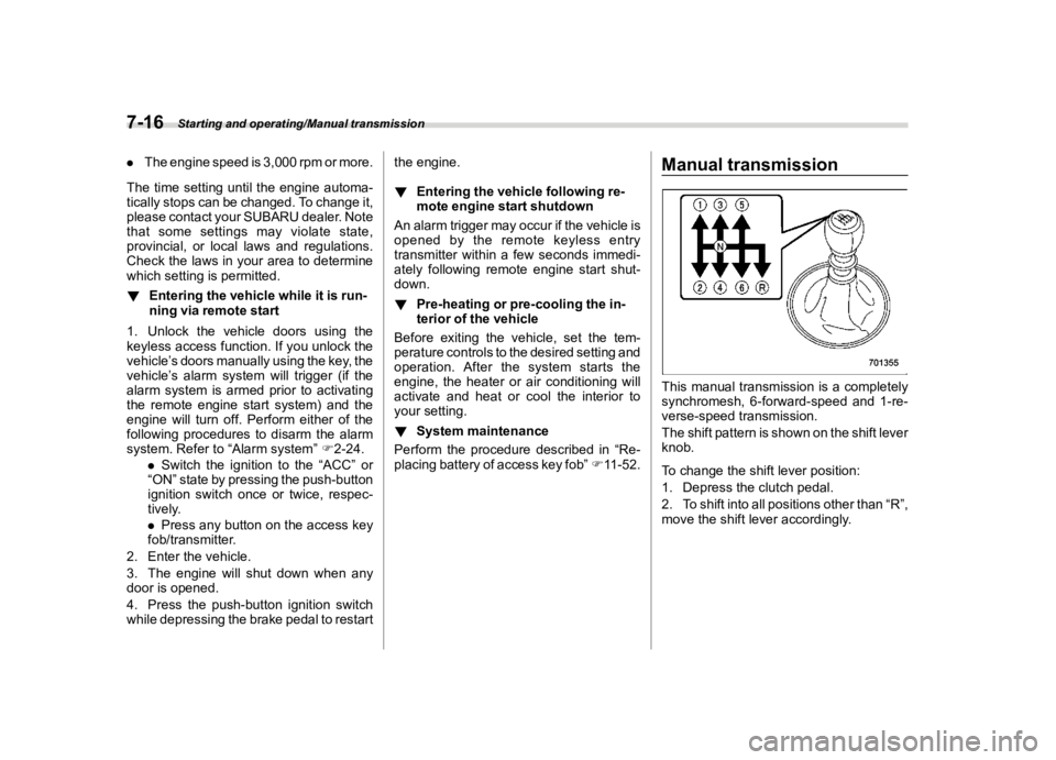 SUBARU WRX 2021  Owners Manual �������
