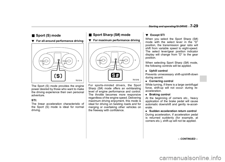 SUBARU WRX 2021  Owners Manual �������
