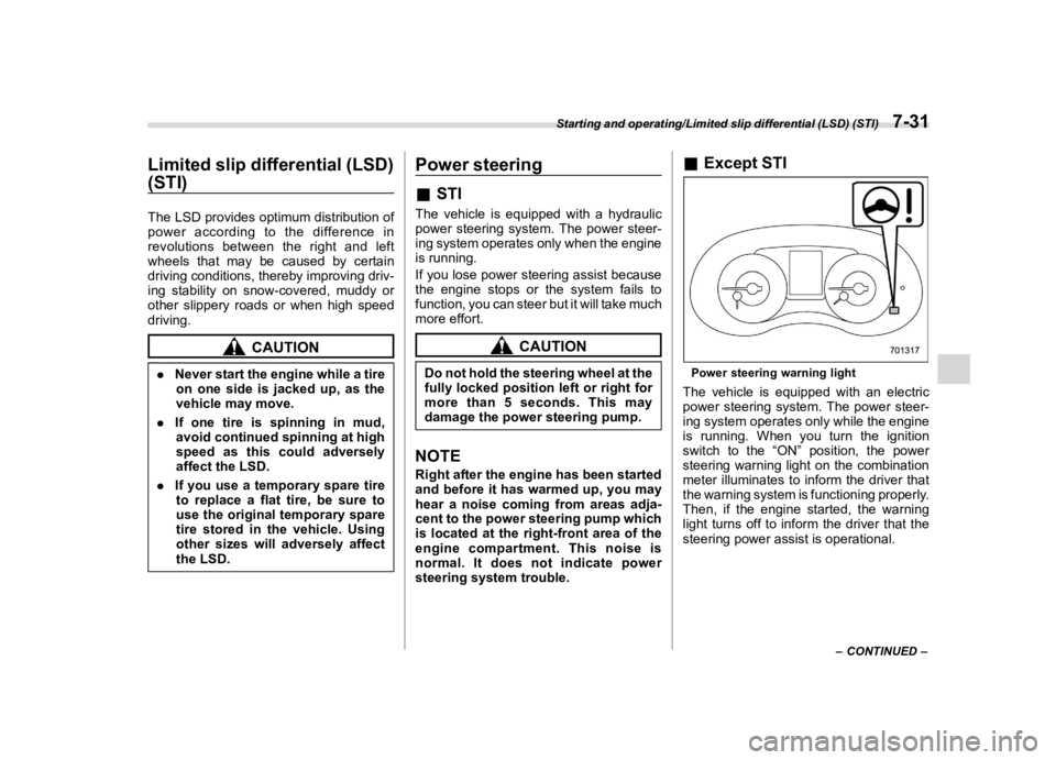 SUBARU WRX 2021  Owners Manual �������

