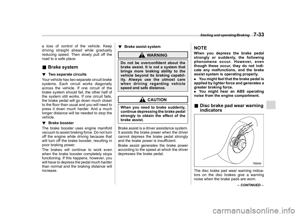 SUBARU WRX 2021  Owners Manual �������
