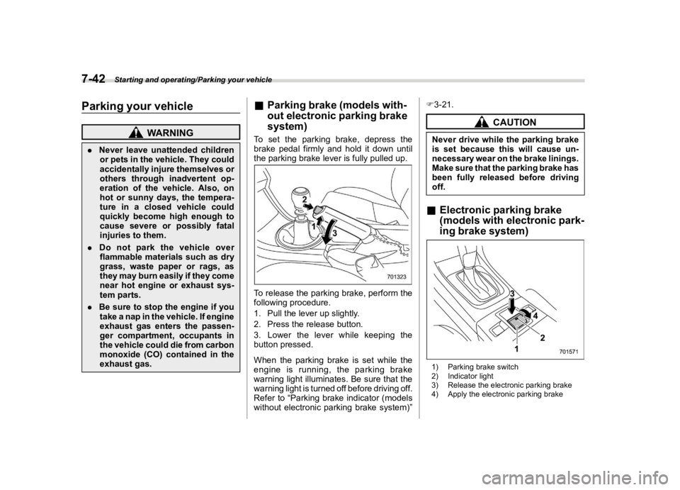 SUBARU WRX 2021  Owners Manual �������
