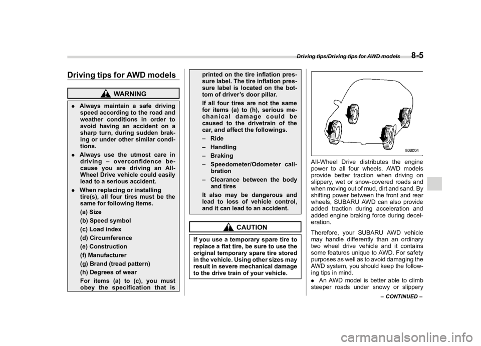 SUBARU WRX 2021  Owners Manual �������
