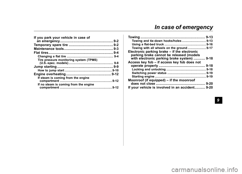 SUBARU WRX 2021  Owners Manual �������
