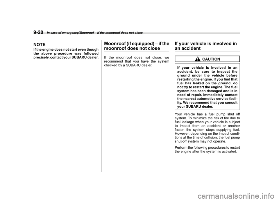 SUBARU WRX 2021  Owners Manual �������
