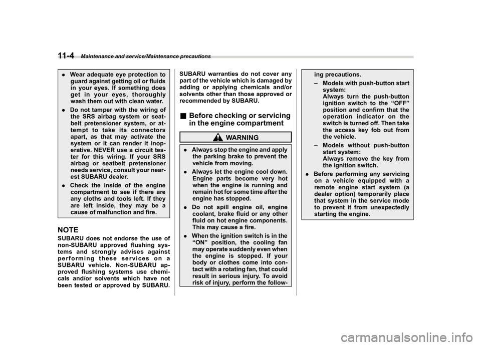SUBARU WRX 2021  Owners Manual �������
