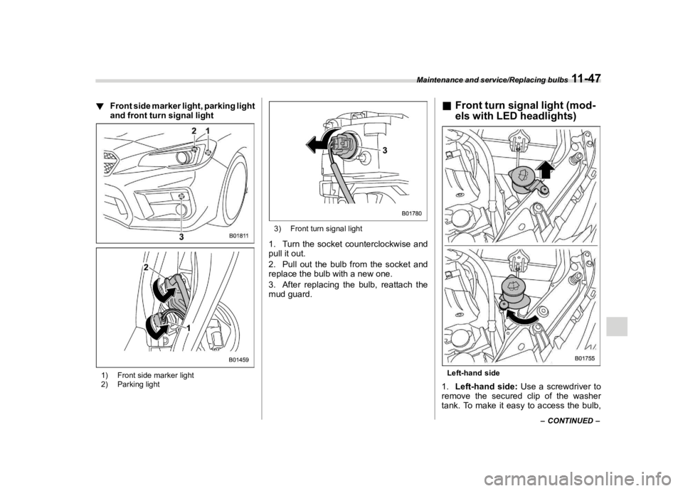 SUBARU WRX 2021  Owners Manual �������
