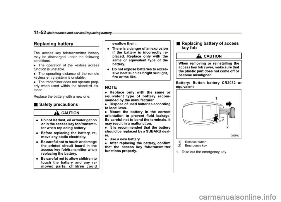 SUBARU WRX 2021  Owners Manual �������
