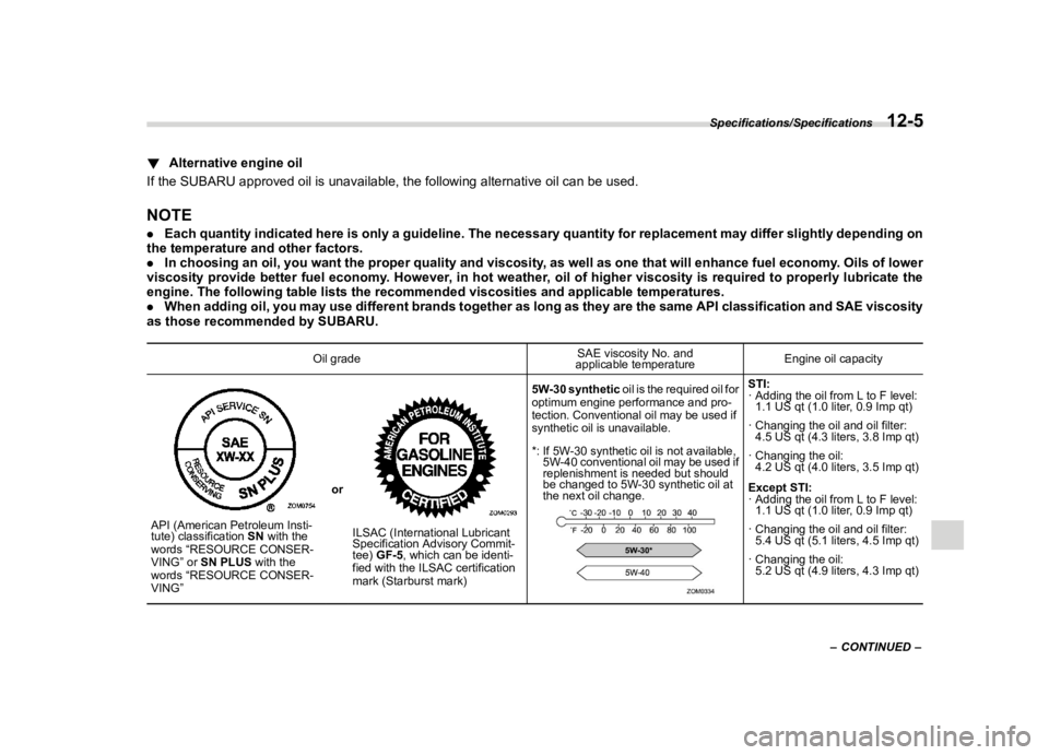 SUBARU WRX 2021  Owners Manual �������
