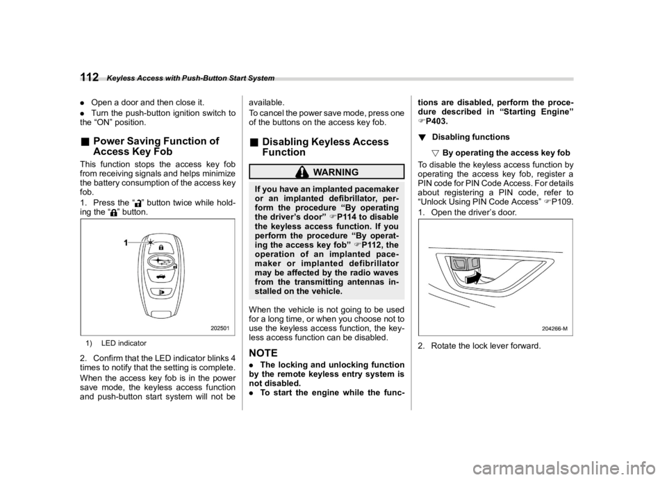 SUBARU WRX 2022  Owners Manual �������
