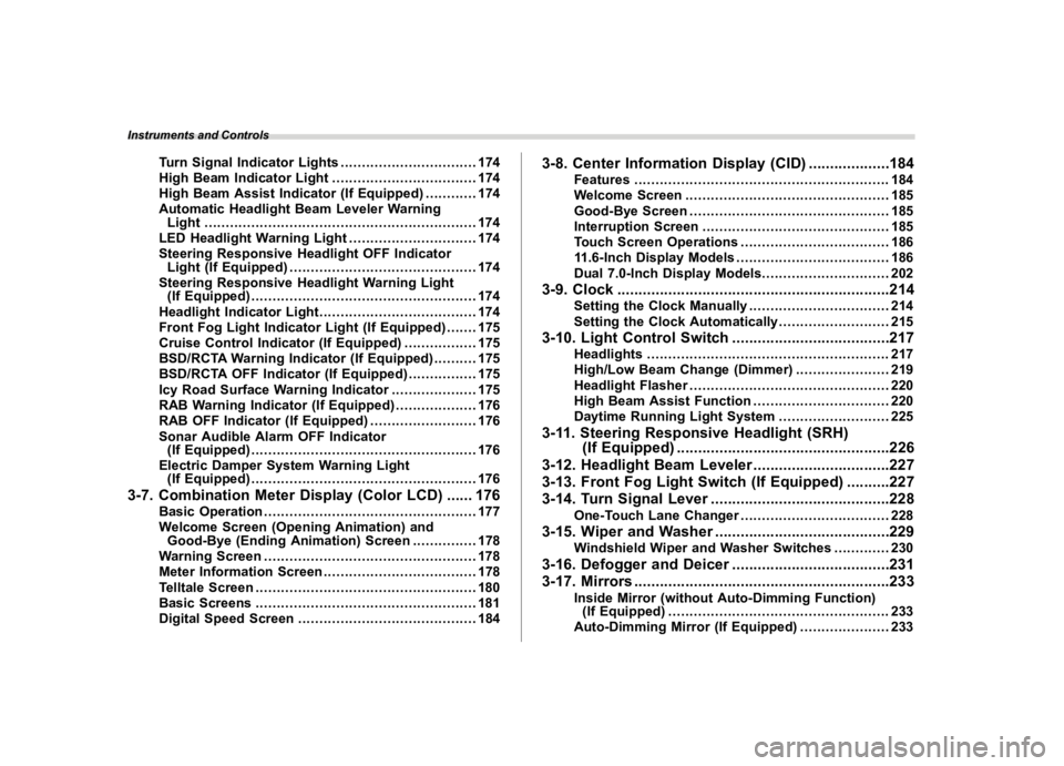 SUBARU WRX 2022  Owners Manual �������
