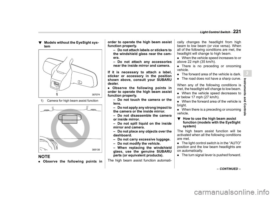 SUBARU WRX 2022  Owners Manual �������
